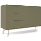 Marckeric Zelena komoda v mat dekorju 140x81x40 cm Campus – | Shoptok.si