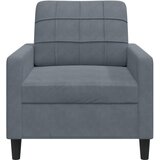  Fotelja tamnosiva 60 cm baršunasta | Eponuda.com