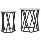  Kava Stol 2 pcs Siva Sonoma Inženjerska drva i čelik | Eponuda.com