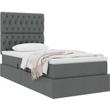  Postelja s shranjevanjem Temno siva 90 x 190 cm Umjetno usnje, (5000100875) | Shoptok.si