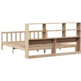 vidaXL Knjižna postelja brez vzmetnice 200x200 cm trdna borovina | Shoptok.si