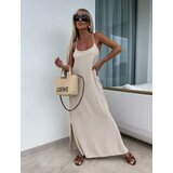Beloved Mareen maxi obleka bež | Shoptok.si