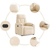  Električni naslanjač bež tkanina iz mikrovlaken, (5000045174) | Shoptok.si