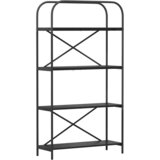  Polica Crni hrast 80 x 30 x 146 cm Konstruirano drvo | shoptok.hr