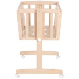 Roba Zibelka iz masivne bukve na koleščkih/z ogrodjem za baldahin 40x90 cm v naravni barvi Adam and Owl – | Shoptok.si