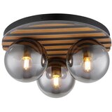 Globo 54343-3 - Stropno svetlo PARSONS 3xE27/40W/230V prečnik 39 cm braon/zadimljeno | Eponuda.com