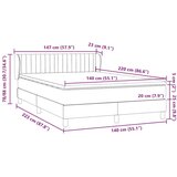 Box Spring krevet s madracem ružičasti 140x220 cm baršun | shoptok.hr