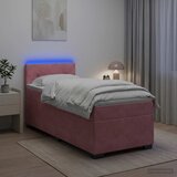  Krevet s box springom, madracem i LED-om Ružičasta 80 x 200 cm | shoptok.hr