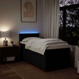 Box spring krevet s madracem crni 90x190 cm od tkanine | shoptok.hr