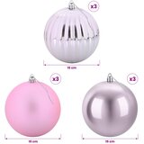  Set božićnih kuglica XL 9 kom. Ružičasta Ø 15 cm Plastika | shoptok.hr