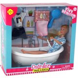  Lutka za igru sa plavim ogrtačem i kadom - 30 cm | shoptok.hr