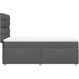  Okvir kreveta s oprugama i madrac tamnosivi 80x200cm od tkanine | shoptok.hr