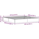  Ottomanska krevetna konstrukcija s pohranom Bijeli 200 x 200 cm | shoptok.hr