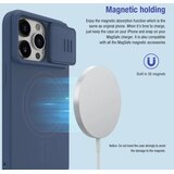 Nillkin CamShield Silky MagSafe silikonski ovitek za iPhone 15 Pro Max - Midnight Blue | Shoptok.si