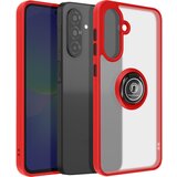 AVIZAR Ohišje za Samsung Galaxy A36 Magnetni obroč prozoren hrbet, Rdeča, (5000010782) | Shoptok.si
