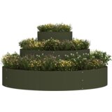 vidaXL Metalni sadilnik Jeklo/Olive Green Praškasto premazano jeklo | Shoptok.si