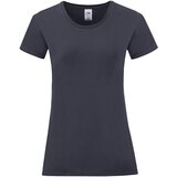 Fruit Of The Loom Navy blue Iconic women's t-shirt in combed cotton | shoptok.hr