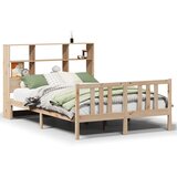 vidaXL Knjižna postelja brez vzmetnice 120x200 cm trdna borovina, (22053779) | Shoptok.si