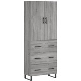 Maison Chic Visoka Komoda - Predalnik siva sonoma 69,5x34x180 cm inženirski les, (21722118) Cene