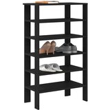 vidaXL Regal za čevlje črn 61x32x105 cm inženirski les Cene
