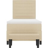  Box Spring Postelja z vzmetnico in klopjo Krem 90x200 cm Tkanina, (22081251) | Shoptok.si