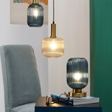  ONLI - Stona lampa DOROTY 1xE27/22W/230V plava/zlatna | Eponuda.com