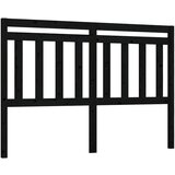 Maison Chic posteljno vzglavje - vzglavna omarica - nočna omarica črno 146x4x100 cm trdna borovina, (21706550) | Shoptok.si