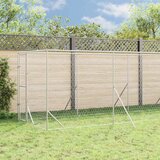 Vanjski kavez za pse s krovom srebrni 2x14x2,5m pocinčani čelik | Shoptok.si
