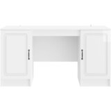  Stol Bijela visokog sjaja 142,5 x 50 x 75 cm Konstruirano drvo | shoptok.hr