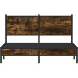  Metalni okvir kreveta bez madraca boja hrasta 140x200 cm | shoptok.hr