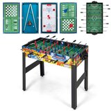  Igraća stol 12 u 1 s stolnim nogometom, zračnim hokejem, bilijarom, stolnim tenisom, šahom, kuglanjem i shuffleboardom | shoptok.hr