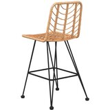  Barski stolci 2 kom 45 x 56 x 103,5 cm od PE ratana i čelika | shoptok.hr