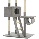  Penjalica za mačke sa stupovima za grebanje 230 - 260 cm siva | Eponuda.com