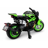  XW-07 Battery-Powered Motorbike with Illuminated LED Wheels Green | Eponuda.com
