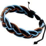 IZMAEL Moška zapestnica RE-33217 - Črna/Modra/Rjava | Shoptok.si