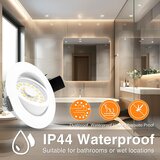 BOYIR 230 v vgradni zatemnljiv led reflektor - set 6 kosov odprta embalaža | Shoptok.si
