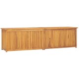 vidaXL vrtna škatla 200x50x53 cm trdna tikovina Cene
