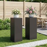  Stalak za biljke 2 pcs Crna 40 x 40 x 100 cm Čelik Slike