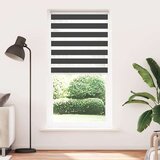 vidaXL Zavjesa zebra crna 100x230 cm širina tkanine 95,9 cm poliester | shoptok.hr
