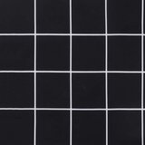  Jastuk za vrtnu klupu crni karirani 120x50x4 cm tkanina Oxford | shoptok.hr