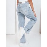 DStreet Jeansy damskie szerokie z przetarciami niebieskie | shoptok.hr