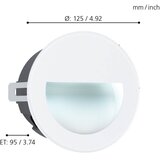 Eglo 99577 - LED spoljašnje ugradno svetlo ARACENA LED/2,5W/230V IP65 bela | Eponuda.com