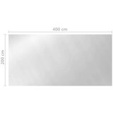 Pokrov za bazen srebrni 400x200 cm PE | shoptok.hr