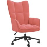  The Living Store Stol za sproščanje roza žamet - Stol Za Sproščanje, (21444556) | Shoptok.si