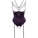 Abierta Fina - tijelo sa kamenčićima, naramenice (crno) - 80B/M | shoptok.hr