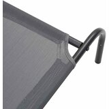  Povišeni krevet za pse sivi 110x65x20 cm tekstil i čelik | Shoptok.si