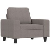  Fotelja s tabureom smeđesiva 60 cm od tkanine | shoptok.hr
