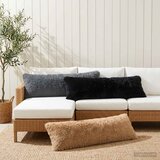  Presvlaka za jastuk 2 pcs HEERLEN Sivosmeđa 40 x 145 cm PV flis | shoptok.hr