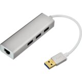 Linkom USB hub USB 3.0 - 269 3 x USB-A 3.0 LAN port USB 3.0 - A Bela/Srebrna Cene