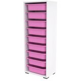 Hanah home višenamenska polica zola 9N white pink | ePonuda.com